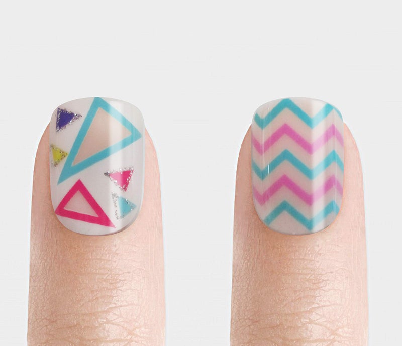 Vivace 4Pack 48Tips Color Changing Under Sun Fake Nails, Artificial Preglued Junior Sticker Nails 11461 etc (Sun 1) - Image 5